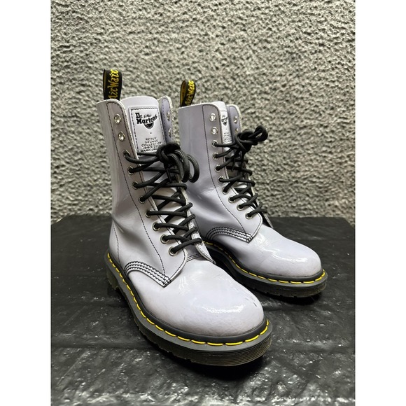 Dr. Martens x Marc Jacobs Redux Grunge Collection Leather Boots Lavender Women 6